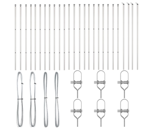 Žoga Stabi 26 Gab Ø32 Mm 200 Cm Cinkots Tērauds Vidaxl