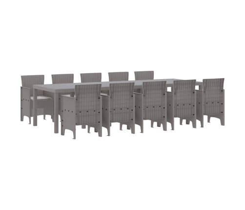 Vidaxl 11 Daļīgais Dārza Ēdamgalds Ar Spilveniem Gaiši Pelēkā Rotangpalmas, Vidaxl Dārza Galds Gaiši Pelēks 150X100X73 Cm Rotangpalmas, Vidaxl Dārza Krēsli Ar Spilveniem 2 Gabali Gaiši Pelēkā Rotangpalmas,  Dārza Krēsli Ar Spilveniem 4 Gabali Gaiši Pelēkā