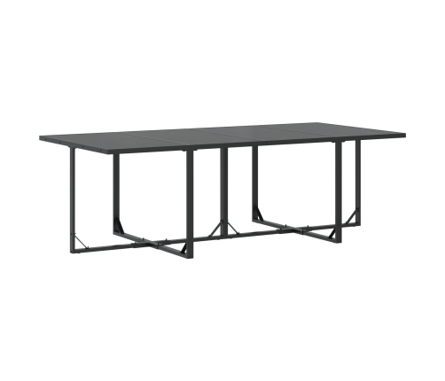 10 Daļu Dārza Galds Ar Spilveniem No Tērauda Un Tekstilēna Vidaxl