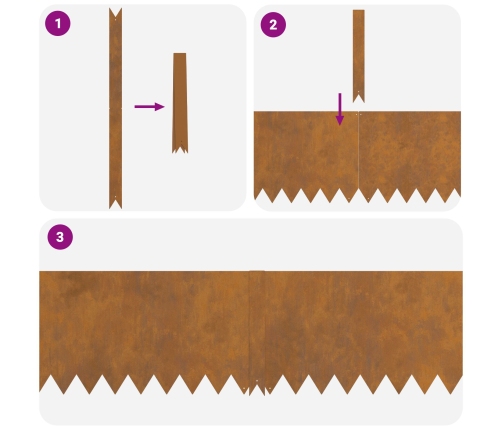Zālāju Apmales 20 Gab 100X0,5X30 Cm Laika Apstākļiem Izturīgs Tērauds Vidaxl