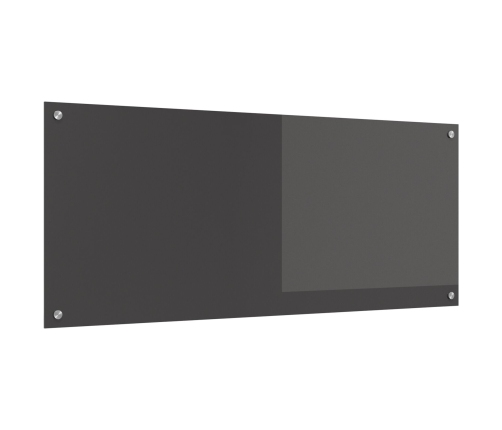 Virtuves Aizsargpārklājums Tumši Pelēks 120X50X0,6 Cm Rūdīts Stikls Vidaxl