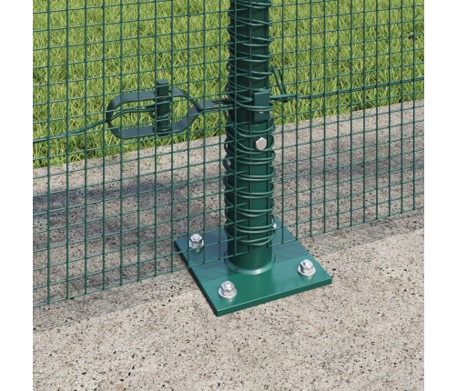 Žoga Stabiņu Komplekts 2 Gabali Zaļš Tērauds, Pvc 25 X 1 M Vidaxl