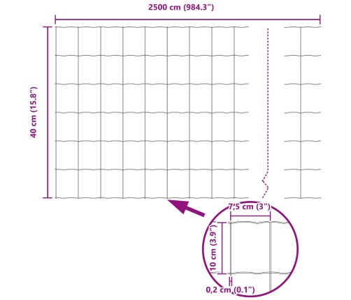 Vidaxl Eiro Žogs 2 Komplektā Galvanizēta Tērauda 25 X 0.4 M Izturīgs