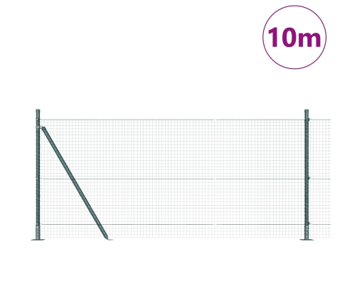 Žoga Stabu Komplekts 2 Gabali Zaļš Metāls Ar Plastmasas Pārklājumu Vidaxl