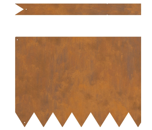 Zālāju Apmales 20 Gab 100X0,5X30 Cm Laika Apstākļiem Izturīgs Tērauds Vidaxl