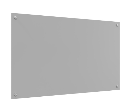 Virtuves Atpakaļgaismā Gaiši Pelēks 100X60X0,6 Cm Rūdīts Stikls Vidaxl