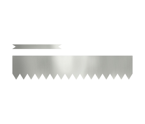 Zāliena Apmales 30 Gabali 100X0,5X20 Cm Galvanizēts Tērauds Vidaxl