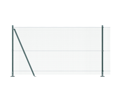 Savilktais Metāla Žogs Ar 13 Flanged Stabiem Zaļš 1.2X50 M Tērauds Vidaxl