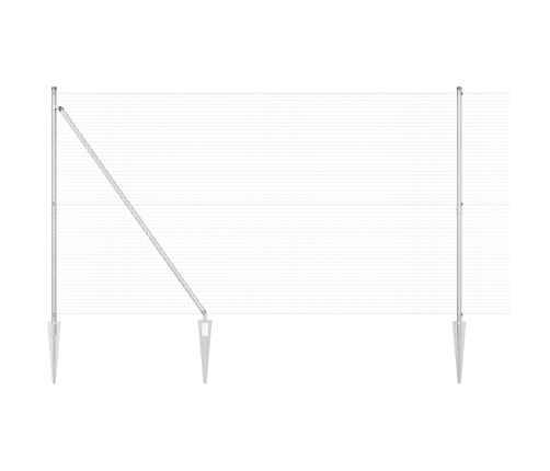 Žogu Stabu Komplekts 2 Gabali Cinkots Tērauds 10 X 1.5 M Izturīgs Vidaxl