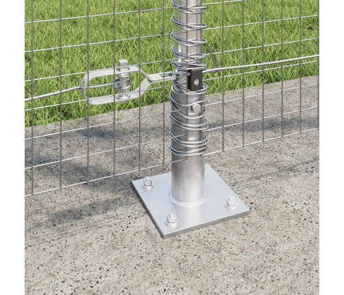 Savilkto Stieples Žogs Ar 13 Izplūstošiem Stabiem 1.2X50 M Cinkots Tērauds Vidaxl