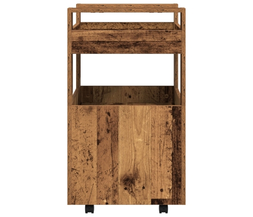 Virtuves Ratiņi Vecs Koks 60X45X80 Cm Inženierijas Koks Vidaxl