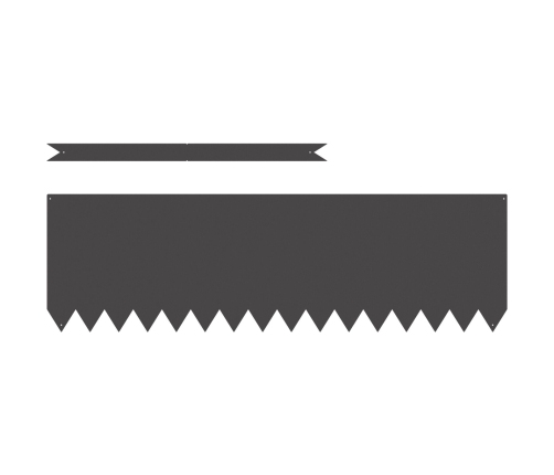 Zālāju Apmalītes 30 Gabals Melns 100X0,5X30 Cm Tērauds Vidaxl