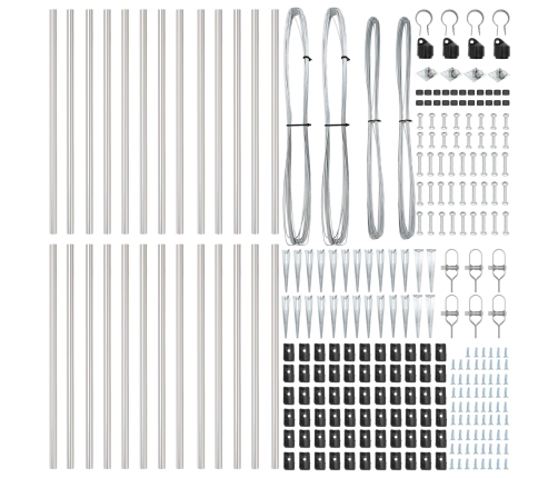 Žogu Stabi Ar Kātiņu 26 Gb Ø32 Mm 120 Cm Cinkots Tērauds Vidaxl