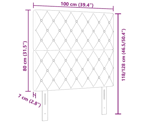 Vidaxl Gultas Galvgalis Kristāla Pogu Tuftēts Rozā 100 Cm Samts,  Gultas Galvgalis Kristāla Pogu Tuftēts Rozā 200 Cm Samts Vidaxl