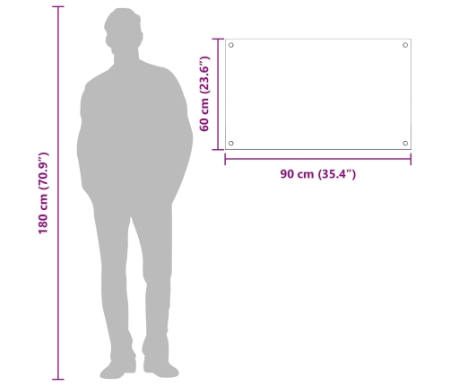Virtuves Aizsargpanelis Dzeltens 90X60X0,6 Cm Rūdīts Stikls Vidaxl