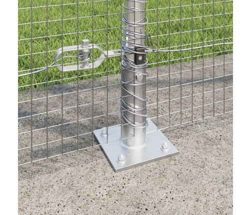 Žoga Stabu Komplekts 2 Gabali Cinkota Tērauda 10 X 1.5 M Izturīgs Vidaxl