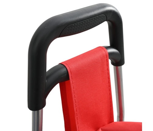 Iepirkumu Rati Ar Riteņiem Sarkani 35 L Vidaxl