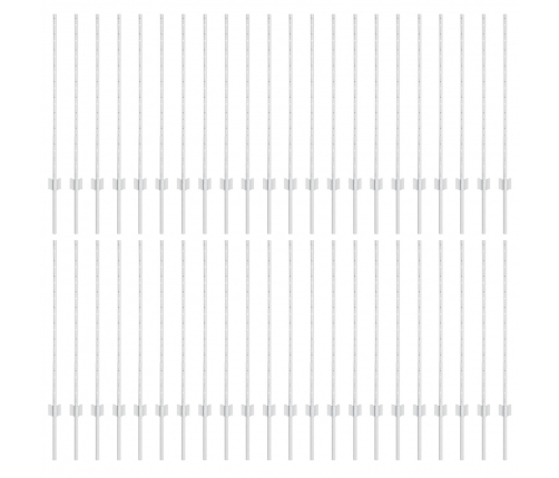 Žogu Stabi 88 Gab. U-Kanāls Sudraba 140 Cm Tērauda Vidaxl