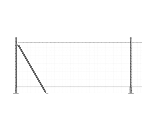 Žogu Stabi Ar Pamatplāksnēm 7 Gab. Ø32 Mm 110 Cm Cinkots Tērauds Vidaxl