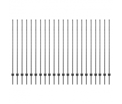 Žoga Stabi 44 Gb U-Kanāls Pelēks 200 Cm Tērauds Vidaxl