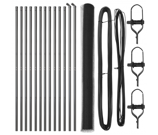 Žogu Komplekts 2 Gabali Pelēks Tērauds 25 X 1.5 M Izturīgs Vidaxl