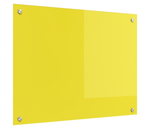 Virtuves Apdare Dzeltens 80X60X0,6 Cm Rūdīts Stikls Vidaxl