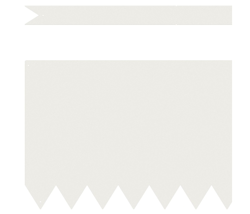 Zāliena Apmales 50 Gab. Balts 100X0.5X30 Cm Plastmasa Vidaxl