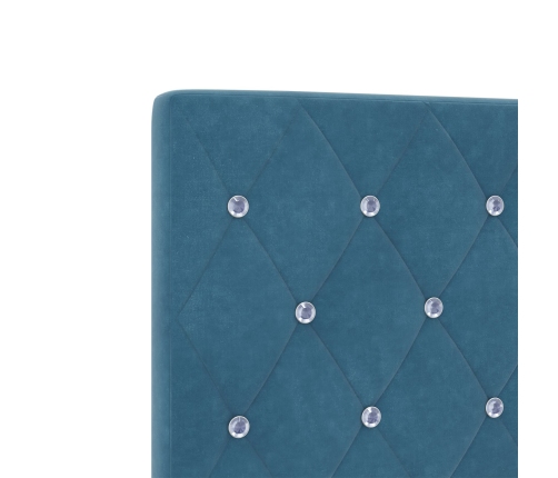 Vidaxl Gultas Galvgalis Ar Kristāla Pogām, Tufted, Tumši Zils, 90 Cm, Samts,  Gultas Galvgalis Ar Kristāla Pogām, Tufted, Tumši Zils, 180 Cm, Samts Vidaxl