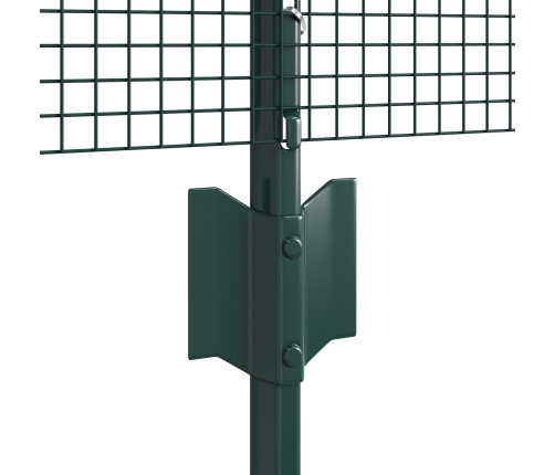 Vista Voljēra Žogu Komplekts 2 Gabalu Komplekts Zaļš Metāls Vidaxl