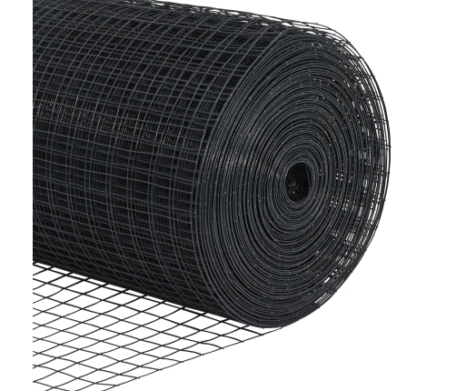 Vīto Žogs Ar 13 Flangētiem Stabiem Pelēks 0.4X25 M Tērauds Vidaxl