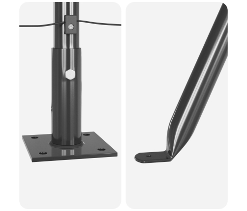 Žogu Stabu Komplekts 13 Gabali Pelēks Betons 3.2 X 3.2 X 50 Cm Vidaxl