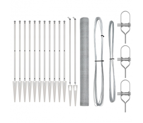 Žogu Komplekts 2 Gabali Cinkots Tērauds 25 X 1.5 M Izturīgs Vidaxl