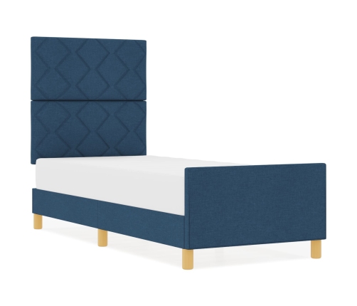 Zils Gultas Rāmis 80X200 Cm Audums Vidaxl