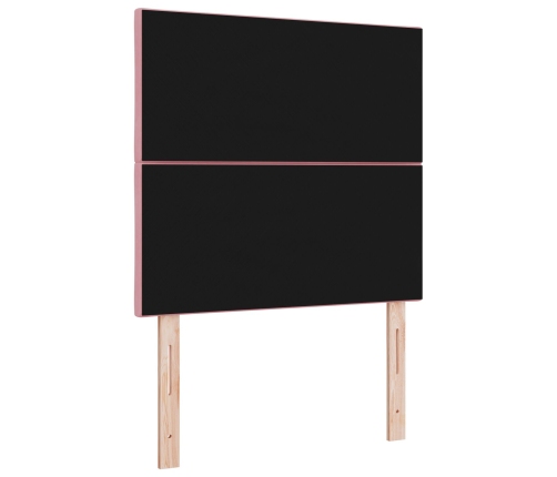 Vidaxl Rozā Samta Gultas Galvgalis Ar Dimanta Bloku Dizainu 100 Cm,  Rozā Samta Gultas Galvgalis Ar Dimanta Bloku Dizainu 200 Cm Vidaxl