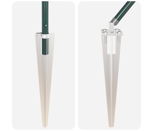 Žogu Stabi Ar Uzgriežņu 26 Gb Ø32 Mm 120 Cm Cinkots Tērauds Vidaxl