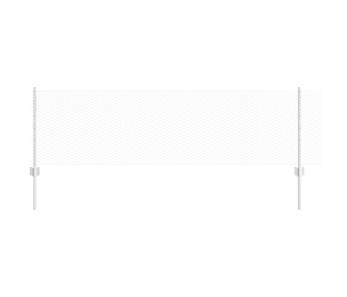 Vidaxl Žogu Stabi 11 Gab. U-Kanāls 60 Cm Cinkots Tērauds,  Sešstūra Žogs 0.6X50 M Cinkots Tērauds Vidaxl