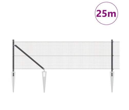 Žoga Stabu Komplekts 2 Gabali Pelēks, Melns Tērauds, Pvc Vidaxl