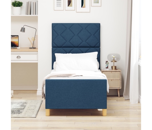 Zils Gultas Rāmis 80X200 Cm Audums Vidaxl