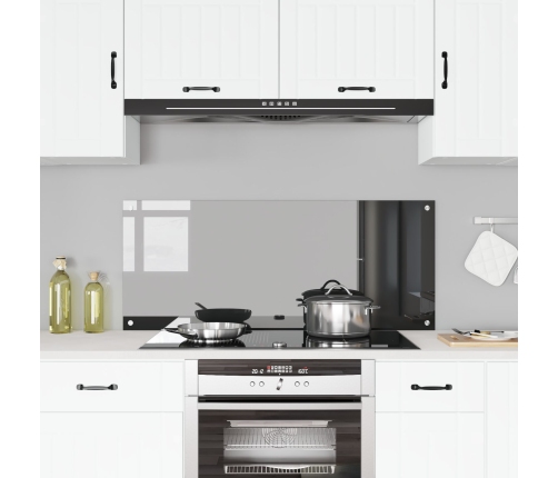 Virtuves Aizsargpārklājums Tumši Pelēks 120X50X0,6 Cm Rūdīts Stikls Vidaxl