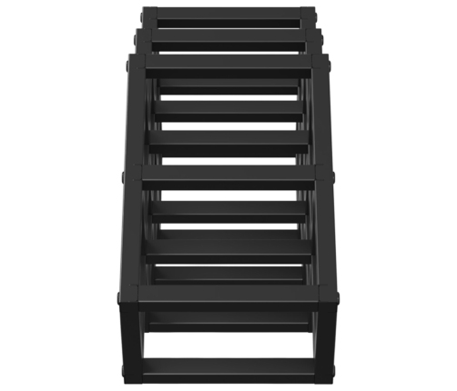 Vīna Plaukts 9 Pudelēm 63X16,5X25 Cm Pulvera Pārklāta Tērauda Vidaxl