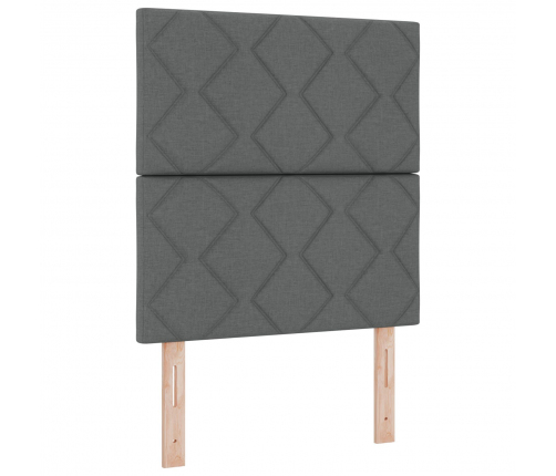 Vidaxl Gultas Galvgalis Dimanta Bloku Dizains Tumši Pelēks 80 Cm Audums,  Gultas Galvgalis Dimanta Bloku Dizains Tumši Pelēks 160 Cm Audums Vidaxl