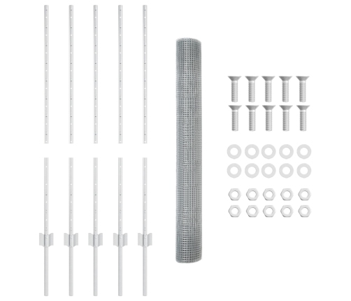 Vistu Sieta Komplekts  2 Komplektā Galvanizēts Tērauds Vidaxl