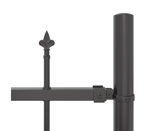 Žoga Panelis Ar Smaili Arku 2 Gab. Pulverkrāsots Tērauds Vidaxl