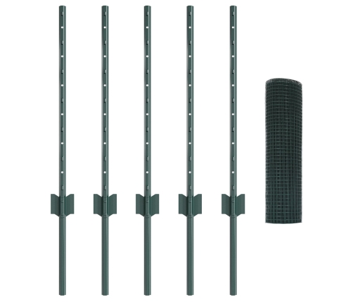 Vistas Sieta Žogu Komplekts 2 Gabali Zaļš Cinkots Tērauds Vidaxl