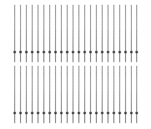Žoga Stabi 88 Gabali U-Kanāls Pelēks 180 Cm Tērauds Vidaxl