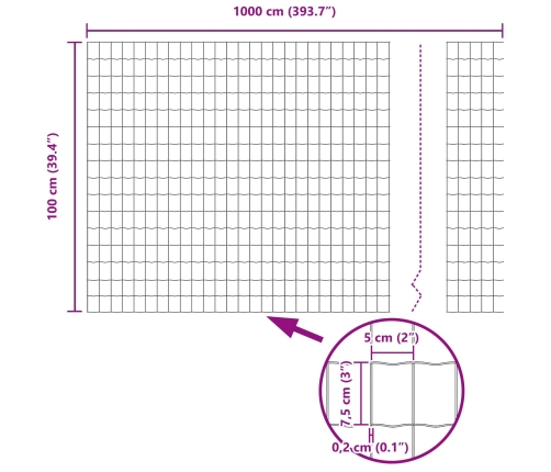 Vidaxl Eiropas Žogs Ar 5 U Stabiem Zaļš 1X10 M Tērauds