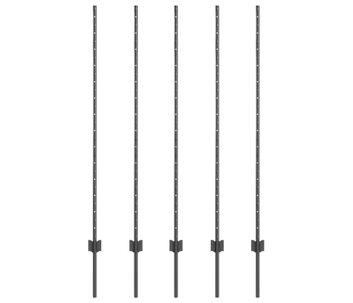 Žoga Stabi 10 Gab U-Veida Pelēki 140 Cm Tērauds Vidaxl