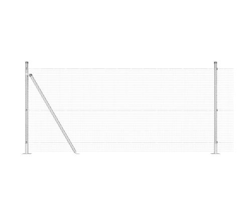 Žoga Stabu Komplekts 2 Vienības Cinkots Tērauds 25 X 1 M Izturīgs Vidaxl
