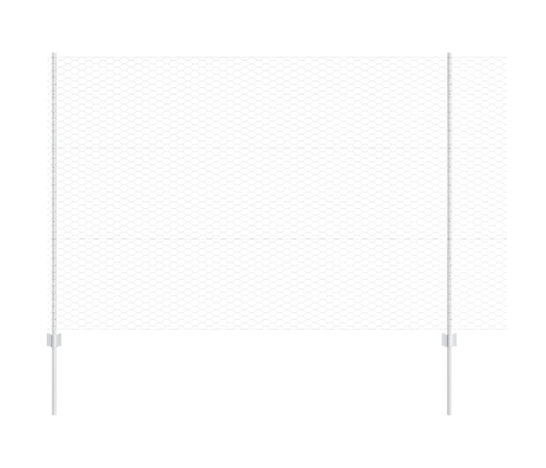 Vidaxl Žogu Stabi 22 Gab. U-Kanāls 150 Cm Galvanizēts Tērauds,  Sešstūru Žogs 1.5X100 M Galvanizēts Tērauds Vidaxl