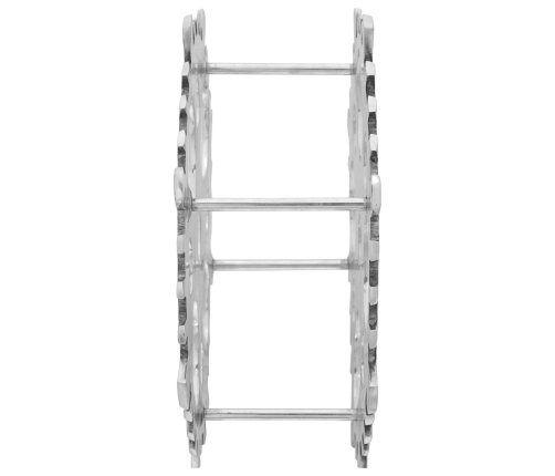 Vīna Statīvs Sudrabs 15.4X5.5X15.4 Collas Alumīnijs Vidaxl